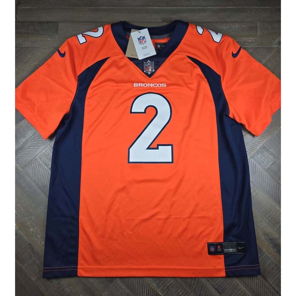 Nike Denver Broncos Patrick Surtain II #2 Vapor Limited Jersey Orange Mens L NWT